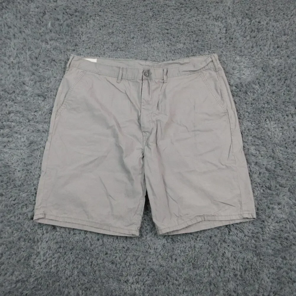 Levi Strauss & Co. Shorts Mens 42 Gray Chino Flat Front Casual Summer 42x9.5*